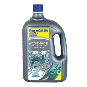 Rinogrey pour eaux grises en 2 litres, caravanes, camping-cars et camping-cars.