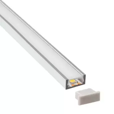 Profilé aluminium lumière LED 12V 100 CM surface pour caravanes, camping-cars et camping-car.