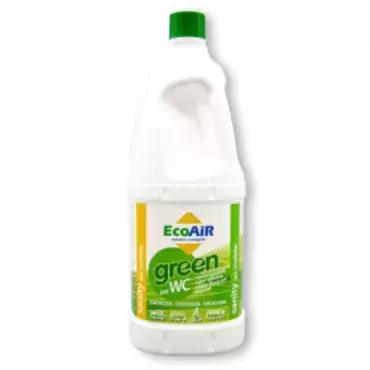 EcoAir Green Ecological 2 litres pour l'hygiène des eaux usées des caravanes, camping-cars et camping-cars.