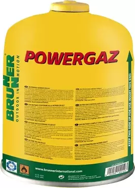 Cartouche de bouteille de gaz Brunner Powergaz 450, mélange butane/propane