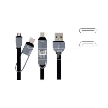 Câble de charge et de données en nylon pour Iphone, Android micro usb et type C
