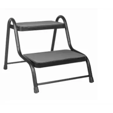 Marchepied d'entrée double noir pour caravanes, camping-cars et camping-cars.