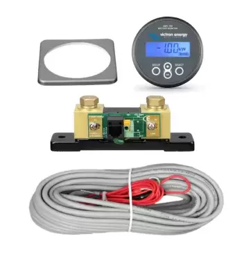Moniteur de batterie Victron BMV-700 avec SHUNT et enregistreur de mémoire de charge et de décharge intégré.