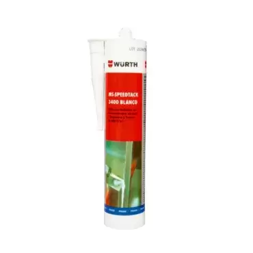 Adhésif d'étanchéité Wurth White Polymer MS-SPEEDTACK 3400 en 3 secondes pour caravanes, camping-cars et camping-cars.