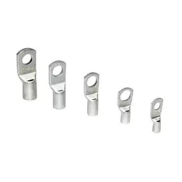 Borne métallique pour câble de 50 mm avec trou de vis de 8,4 mm.