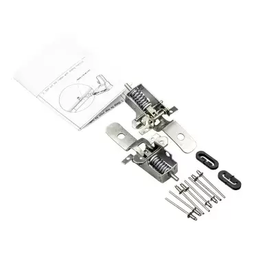 Kit de remplacement de deux charnières complètes pour cuisines Dometic dans caravanes, camping-cars et camping-cars.