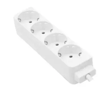 Rallonge multibase avec 4 prises 230 V/16 A Câble de 1,5 mètre pour usages multiples. Réf.LU-1008