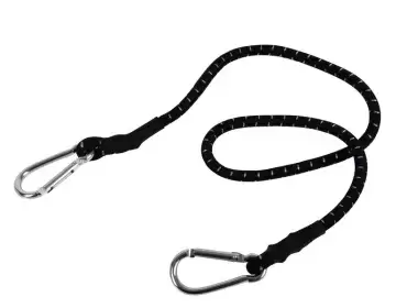 Sangle tendeur en caoutchouc 80 - 140 cm extensible avec crochets en aluminium pour camping-car, caravane et camping-car. Réf. 44218
