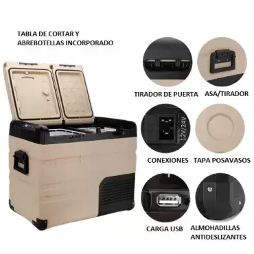 Réfrigérateur congélateur à compresseur 45 L CZ 12V + connecteur 220V en CADEAU, Caravanes, camping-cars, camping-cars et 4x4 terrestres.