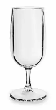 Verre à vin transparent en polycarbonate 12cl, très résistant. Convient aux appareils électroménagers.