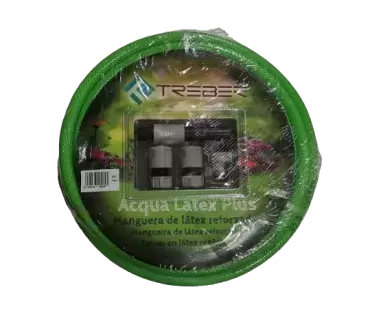 Tuyau en latex renforcé de 15 mètres pour le remplissage d'eau avec buses pour caravanes, camping-cars et camping-cars. R. 19-1003