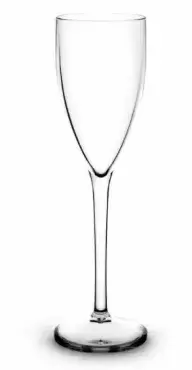 Verre à Champagne 15cl en polycarbonate très résistant. Convient aux appareils électroménagers.
