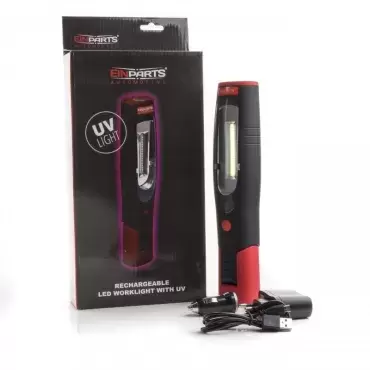 Lampe de travail ou de camping Lampe d'inspection LED (1 x OSRAM COB) avec lampe de poche UV multi-usage. Réf.EPIL05