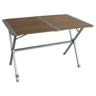 Table en bambou Midland 4 personnes pour caravanes, camping-cars et camping-cars
