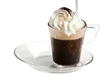 Tasse à café expresso avec plaque en polycarbonate transparent très résistant. Convient aux appareils électroménagers.