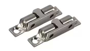 Butées de porte d'armoire chromées pour camping-car, caravane et camping-car.