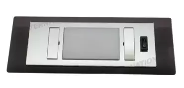 Plafonnier rectangulaire TecnoLed 12v 12 Led surface caravane camping-car 