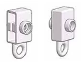 Fixation pour guide de rail de rideau flexible pour caravanes, camping-cars et camping-cars.