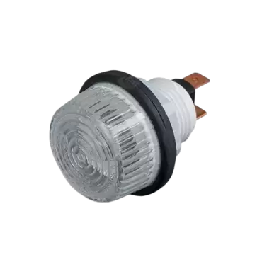 Clignotant Hella rond blanc pour camping-car, caravane et camping-car