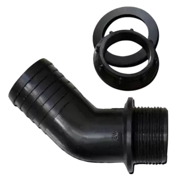 Coude de raccordement du réservoir d'eau 40 mm angle 45º