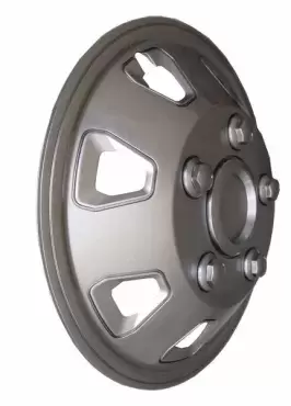 Lot de 4 enjoliveurs camping-car 16´´ modèle Itah argent mat