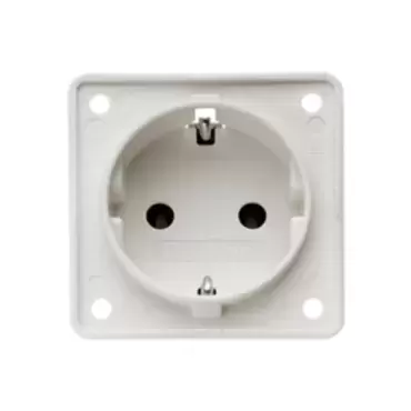 Prise de ligne BERKER 220V de couleur BLANC pour caravanes, camping-cars et camping-cars