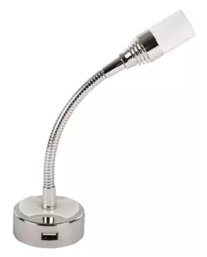 Applique murale LED flexible avec USB et interrupteur pour camping-car, caravane et camping-car