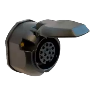 Prise ananas en PVC à 13 pôles avec caoutchouc de protection et déconnexion des phares antibrouillard pour caravanes et remorques