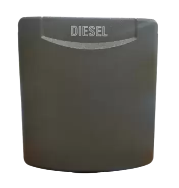 Buse diesel/gasoil avec couvercle magnétique gris pour caravane, camping-car et camping-car