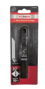 10 LAMES POUR CUTTER L 9x80 MM C125S xEDGE