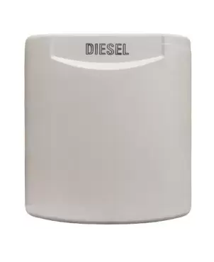 Buse diesel/gasoil avec couvercle magnétique blanc pour caravane, camping-car et camping-car.