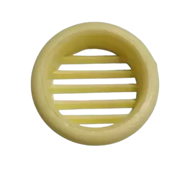 Grille d'aération de meubles ronde crème de 32 mm