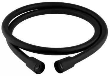 Flexible de douche noir de 1,6 m avec écrous-raccords 1/2" des deux côtés pour camping-car, caravane et camping-car