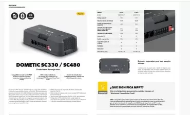 Régulateur solaire DOMETIC NDS SC480 MPPT pour camping-cars et caravanes.