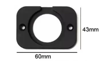 Cadre simple pour prises USB, voltmètres, etc. des caravanes, camping-cars et camping-cars.