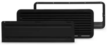 Grille noire de remplacement pour réfrigérateurs Dometic LS200 pour caravanes, camping-cars et camping-cars.