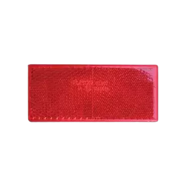 Réflecteur adhésif rouge 90x40 mm pour camping-car, caravane et camping-car.