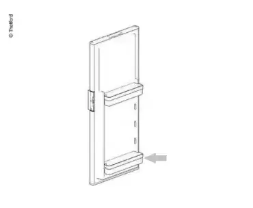 Etagère de porte de réfrigérateur Thetford N3141/N3142 pour caravane, camping-car et camping-car