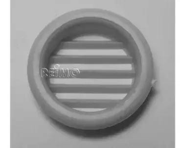 Grille d'aération ronde pour meuble de 32 mm, grise