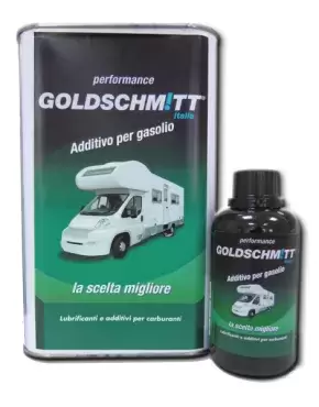 Additif diesel Goldschmött spécialement pour camping-cars, camping-cars et 4x4 tout-terrain.