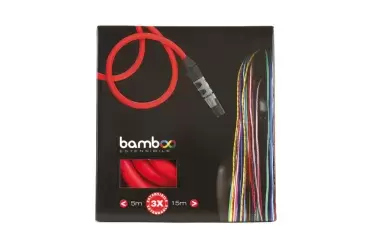 Tuyau magique extensible en bambou rouge de 7,5 à 23 mètres avec accessoires, caravanes, camping-cars, camping-cars et 4x4 overland.