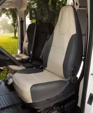 Housse de siège Fiat Ducato de 2007 Gris/Beige, camping-cars et caravanes.