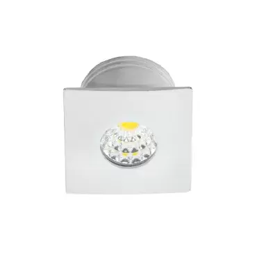 Projecteur LED COB blanc carré 12V pour montage encastré dans les caravanes, camping-cars et caravanes.