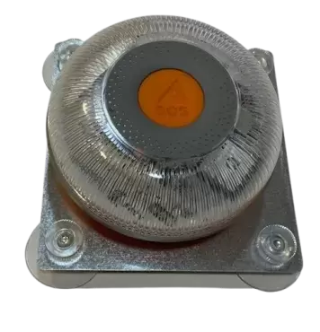 Support métallique universel pour panneau V16, spécialement conçu pour les camping-cars et les véhicules avec panneaux non métalliques.