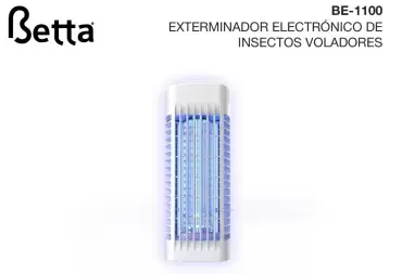 Exterminador electrónico de insectos voladores AC 230V, 6W, camping caravaning y overland 4x4.
