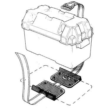 Support de batterie pour caravane camping-car