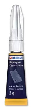 BERNER Colle rapide cyanoacrylate universelle moyenne densité en 2G.