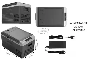 Réfrigérateur congélateur EZA 30 Litres 12V compresseur + connecteur 220V en CADEAU, Caravanes, camping-cars, camping-car et 4x4 terrestres.