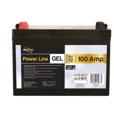 Batterie gel 100ah de 2ème génération 40% de performances en plus