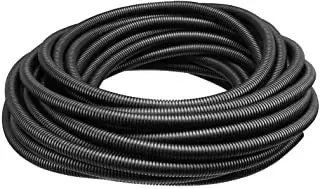 Tube d'installation professionnelle ondulé 8,5 mm, rouleau de 50 mètres.